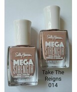 SALLY HANSEN Mega Strength Nail Color &quot;TAKE THE REIGNS&quot; #014 (Lot of 2) ... - $11.56