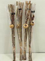 4 Bundles Long Stem Natural DRIED Twigs Berries Crafts Bouquets Arrangements - £21.11 GBP