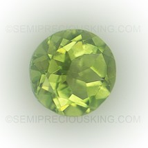 Natural Peridot Round Facet Cut 7X7mm Parrot Green Color VVS Clarity Loose Gemst - £24.34 GBP