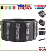 Unique Gothic Leather Arm Cuff with Adjustable Straps - Unisex Fashion B... - $350.61 MXN