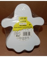 Halloween Foam Stack Shapes Creatology 30 pc Pack 6&quot; x 6&quot; White Ghosts 172V - $142.30 MXN