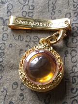 Rare Yellow Naga Eye Stone Magic Powerful Talisman Lucky Life Thai Buddha Amulet - £15.70 GBP