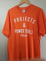 Home Depot &quot;Projects &amp; Power Tools Since 1979&quot; T-Shirt, Orange, Men&#39;s XL - $280.83 MXN