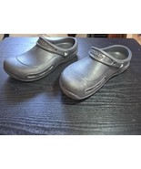 Crocs Lock Bistro Womens 10 Mens 8 Black Slip Resistant Clogs Comfort Shoe - $270.90 MXN