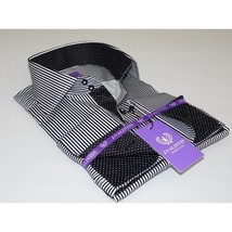 Mens Shirt J.Valintin Turkey Usa Egyptian Cotton Axxess Style 1f94-06 Black image 3