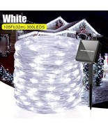 Solar Led String Lights,8 Lighting Modes,Waterproof (300LEDS 105Ft) WHITE - £11.00 GBP