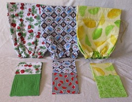 Fruit &amp; Floral Tea Cozy/ Matching Coaster Sets, Lrg - 6 to 8 cups New Lo... - $16.00