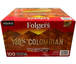  Folgers 100% Colombian Medium Roast Coffee K-Cups (100 ct.) - £48.50 GBP