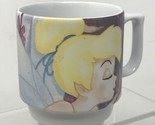 Vintage Walt Disney World Tinker Bell 10 oz Coffee Tea Cup Mug Bling Tex... - $16.82
