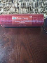 Christmas Polypro Mesh Ribbon 10 In X 30 Ft.-Brand New-SHIPS N 24 HOURS - $11.76