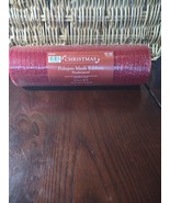 Christmas Polypro Mesh Ribbon 10 In X 30 Ft.-Brand New-SHIPS N 24 HOURS - $11.76
