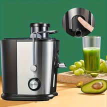 Stainless Steel Centrifugal Fruit Juicer Easy to Clean Juicer Height 30c... - $608.52 MXN
