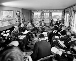 President John F. Kennedy holds Defense Dept. meeting in Hyannis New 8x10 Photo - $8.81