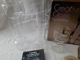 Creative Glass by Corning Floating Candle Set ~ Flameglow Candlelight Tr... - $39.55
