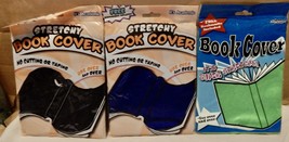 Stretchy Book Cover It’s Academic 3 Pack 8 1/2” x 11” Free Bookmarks NIB... - $180.65 MXN