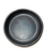 Dish Dinner Round Serving Plate Black Clay 9.0&quot; Black Clay Unglazed 100%... - £27.79 GBP