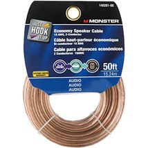 Monster Cable Speaker Wire Economy Grade 50 &#39; Card - $32.31