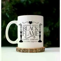 1pcs 11oz Black Flame Candle Company Coffee Mug, Black Flame Mug, Salem ... - $12.64