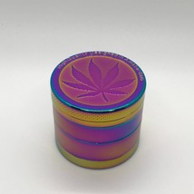 1.5 Inches 4 Pieces Tobacco Dry Herbal Herb Spice Smoke Rainbow Metal Grinder Cr - $10.99
