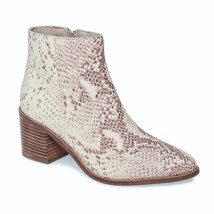 SEYCHELLES Anthropologie Occasion Snake Print Beige Leather Bootie sz 10 M New - £39.53 GBP