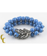 Giles &amp; Brother Garland Bracelet Royal Turquoise &amp; Antique Silver MSRP $235 - $101.83 CAD