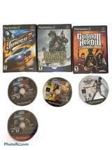 Lot of 7 PS2 Play Station 2 Video Games Guitar Hero III Medal of Honor Juiced - £11.84 GBP