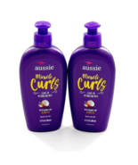 Lot 2 - Aussie Miracle Curls Leave-In Detangling Milk, Paraben Free, 6.7... - $19.55