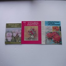 Vintage Art Instructional booklets Lot of 3 for Painting Flowers - $9.49