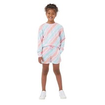 32 Degrees Girls Size Small 7/8 Pink  Sweatshirt &amp; Shorts Set NWT - £11.99 GBP