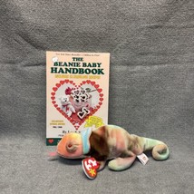 TY  Beanie Baby Rainbow The Chameleon Beanie Baby Handbook KG - £19.75 GBP
