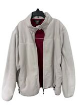 LL Bean Sweater Fleece Full Zip Jacket Beige Size XL Womens - $33.99