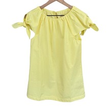 LA Made lie yellow tie sleeve elastic neck keyhole back mini sheath dres... - $22.99