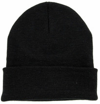 Beanie Plain Cuffed Cuff Solid Knit Winter Cap Hat Ski Men Woman Headwea... - £5.22 GBP