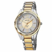 NEW August Steiner AS8122TTG Womens Swiss Quartz Diamond Dial Silver-Gold Watch - £33.07 GBP