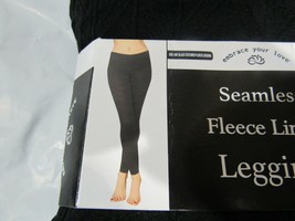 Embrace your Love Fleece Lined Seamless Leggings Black Angles S/M 4-6 - $15.99