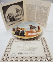 Knowles Collector Plate Fish Story&quot;Jeanne Down&#39;s Friends I Remember Series - £3.88 GBP