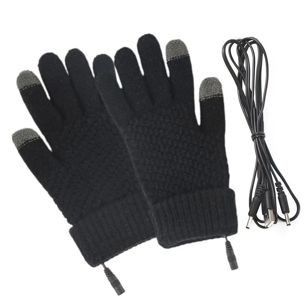 Heated Gloves Screen Touchable Electric Gloves with Built in Heating Sheet Relia - £72.91 GBP