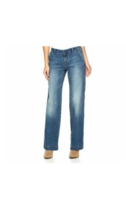 Women&#39;s Apt. 9 Blue Jeans Trousers Wide Leg Mid Rise Size 4 (29 X 32) - £17.74 GBP
