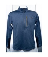 The North Face Mens Blue Fleece Long Sleeve Mock Neck Quarter Zip Pullov... - £23.83 GBP