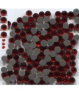 Rhinestones 3mm 10ss   RED SIAM  Hot Fix Iron on  2 gross 288 pieces - £5.30 GBP