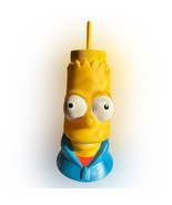 Vintage Universal Studios Bart Simpson Large Water Bottle Cup Tumbler - $44.10