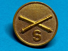 WWI – 1924, U.S. ARMY, TYPE I, GILT, COLLAR DISK, SERVICE AND SUPPLY, AR... - $280.41 MXN