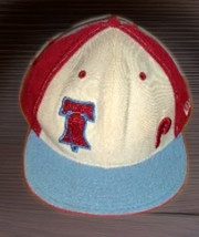Philadelphia Phillies Cap 7 3/8 White Red Blue New Era Men Fitted Libert... - $18.40