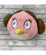Star Wars Angry Birds Plush Princess Leia 6 Inch Tall 10&quot; Wide Girl Pink... - £7.59 GBP