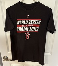 T-Shirt Youth Boston Red Sox World Series Champions Back Signed Size 14-16 - £4.66 GBP