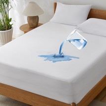 Bedsure Waterproof Mattress Protector Queen Size, Zippered Mattress Enca... - $30.99