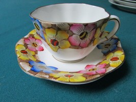 1940s Compatible with Vintage teacup &amp; saucer Bone China Compatible with... - $54.87