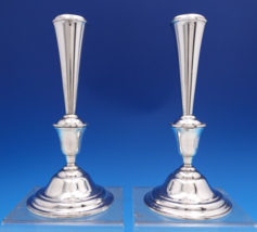 Rogers Sterling Silver Candlestick Pair #210 65/17 9&quot; x 4 1/8&quot; Weighted ... - €589,75 EUR