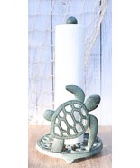 Cast Iron Marine Giant Sea Turtle Scroll Patterns Kitchen Paper Towel Ho... - $632.53 MXN