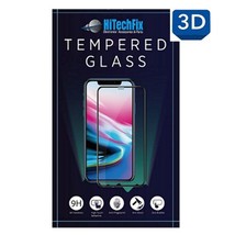 HiTechFix High-End BLACK 3D Tempered Glass Screen Protector for iPhone 7/8/SE2/S - £6.87 GBP